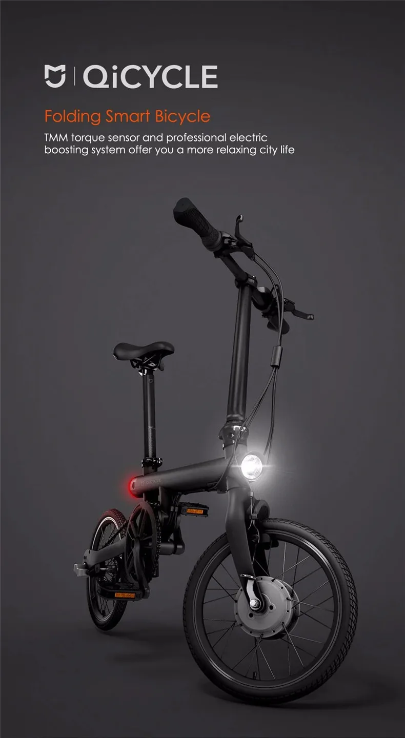 Mi международная версия QICYCLE Электрический велосипед mi ni fold Электрический вспомогательный велосипед smart 36 в 250 Вт Мотор литиевая батарея ebike