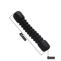 20Pcs 45mm M6 Rubber Dust Cover Cap for Motorcycle Brake Cable Inner Diameter 6mm 1