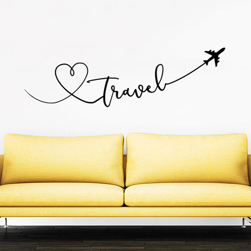 Дорожная цитата дорожная настенная наклейка дорожные самолеты детские наклейки