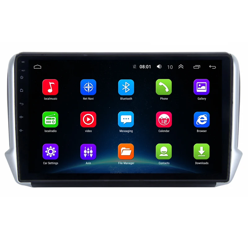10 "2 + 32G 2.5D ips Android 8,1 автомобильный DVD мультимедийный плеер gps для peugeot 2008 208 2013 2014 2016 аудио Радио Стерео навигация