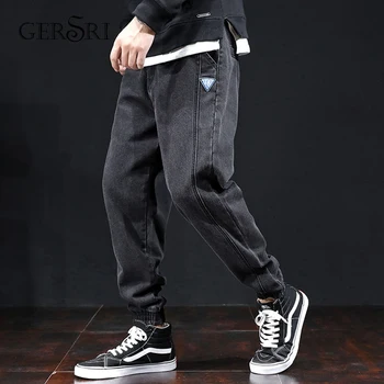 

Gersri Jeans Men All Season Pure Cotton Big Loose Male Jeans Casual Straight Breathable Soft High Quality Pants Plus Size