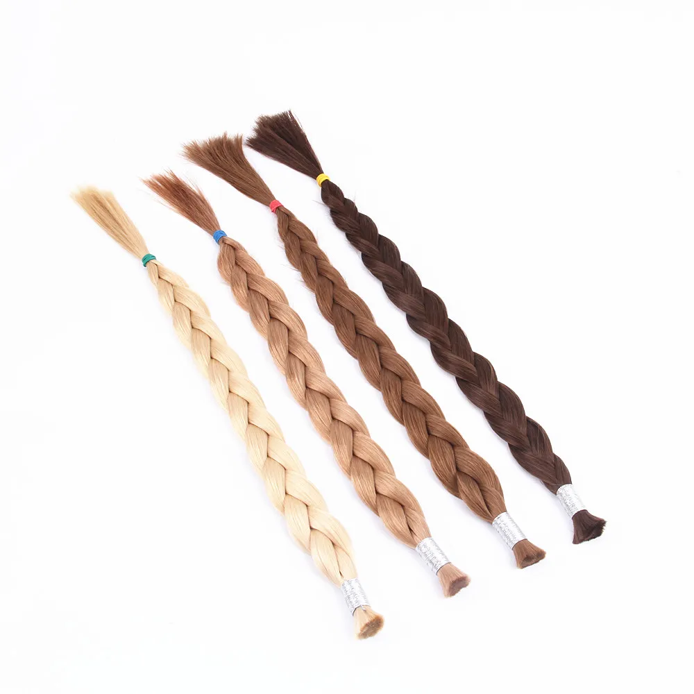 Different Color 100% Mchine Made Remy Human Hair Bulk