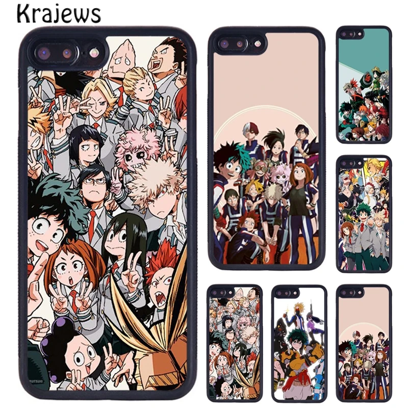Чехол для телефона krajew Boku no My Hero Академия iPhone 5 6 S 7 8 Plus 11 12 Pro X XR XS Max Samsung Galaxy S6 S7 S8 S9 S10
