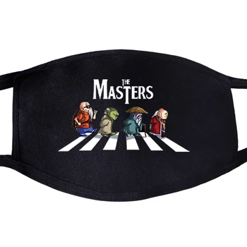 

Master Roshi Funny Mouth Mask Unisex Mouth Dragon Ball Japanese Anime Black Anti Dust Quarantine Protective Face Masks Men Women