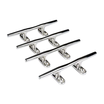 

4Pcs 316 Stainless Steel Light Claw Rope Bolt 6 Inch Yacht Bollard Round Rope Bolt Yacht Accessories