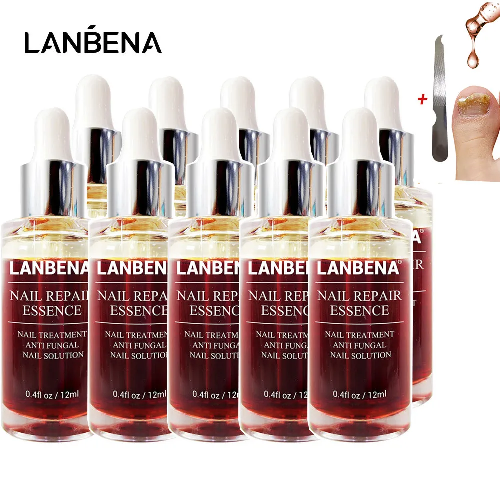Lanbena Nail Repair Essence Serum Set Fungus Removal Nails Gel Anti ...