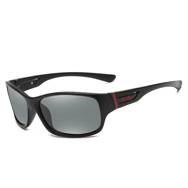 Black Red Профессиональные поляризационные солнцезащитные очки UV400 для рыбалки, ветрозащитные очки для походов и кемпинга, унисекс, спортивные очки для езды на велосипеде - Цвет: Black Red