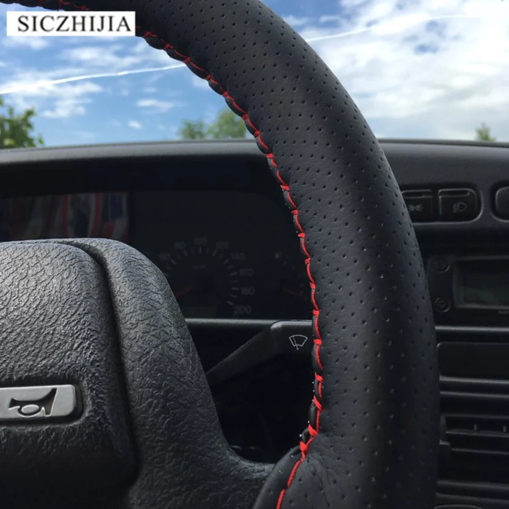 Искусственная кожа мягкий сшитый вручную чехол рулевого колеса автомобиля для Chery Tiggo Fulwin A1 A3 QQ E3 E5 G5 V5/EMGRAND EC7 EC7-RV