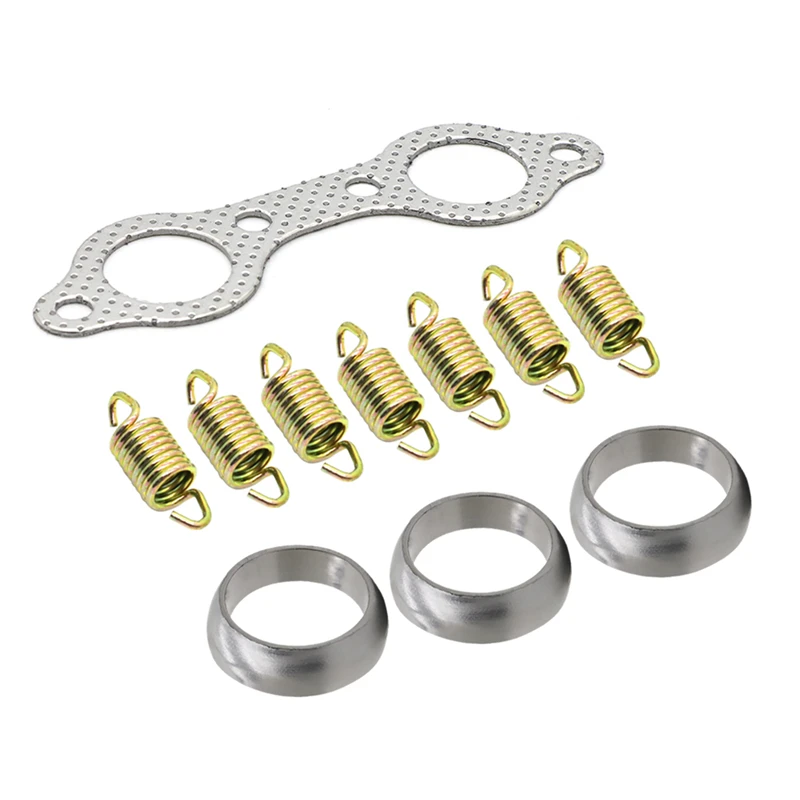Exhaust Pipe Donut Gasket and Spring Rebuild Tool Kit 5243518 7041789 7041804 For Polaris Ranger XP 800 4x4 EFI 2010-2012 exhaust gasket