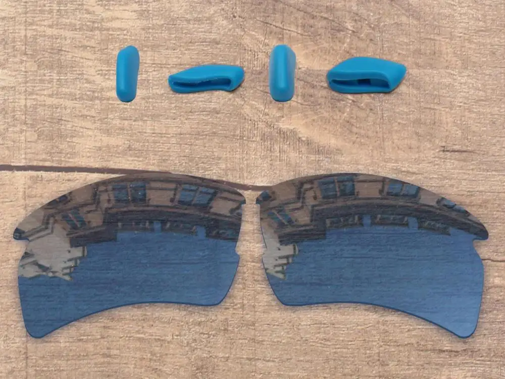 HD Blue Vonxyz 20+ Color Choices Polarized Replacement Lenses& Sky Blue Nose Pads for-Oakley Flak 2.0 XL OO9188 Frame - Цвет линз: HD Blue