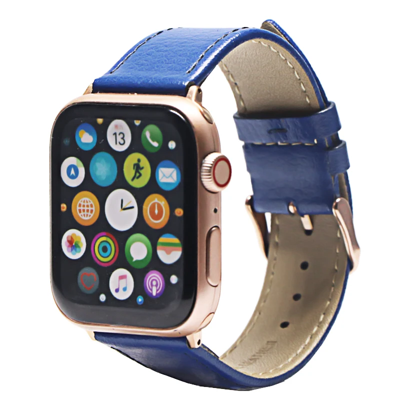 3 цвета хит продаж кожаный ремешок для часов Apple Watch Series 5/3/2/1 спортивный браслет 42