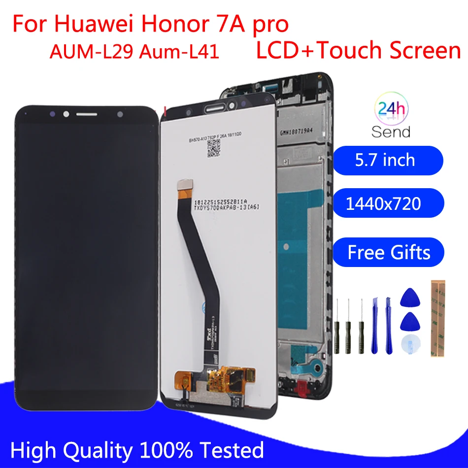 

5.7" For Huawei Honor 7A Pro AUM-L29 Aum-L41 LCD Display Touch screen Digitizer Replacement Accessories With Frame Repair Parts