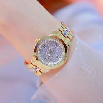 

2020 Fashion Watch Diamond Watch For Women Luxury Brand Ladies Sliver Waterproof Watch Minimalist Analog Quartz Unique Female