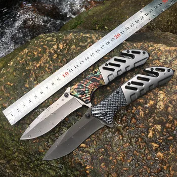

Hysenss Pocket Folding Knife Survival Combat Titanium Knives Outdoor Multi EDC Tools For Camping Hunting Tactical