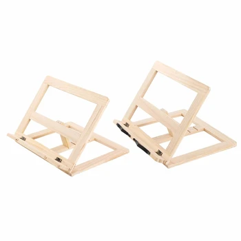 

Foldable Wood Bookends Stand Cookbook Holder Reading Rack Wooden Reading Book Support Stand Holders Tablet PC