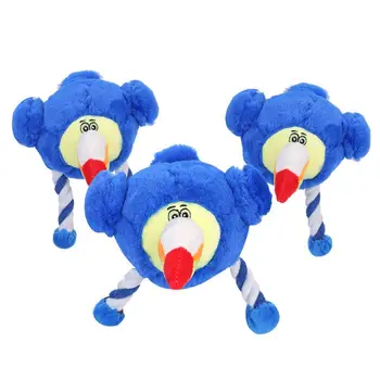 

Pet Cat Dog Plush Chew Toys Play Sound Squeaker Interactive Animal Doll Molar 11UA