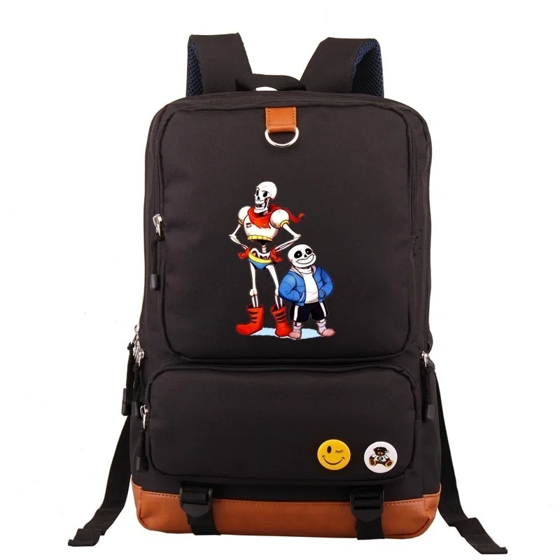 

Men's Backpack Undertale Fashion Recreational Shoulder Bag Travel Canvas Bag Junior High School Students