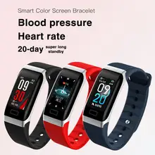 Смарт-браслет с монитором сердечного ритма, Bluetooth, умный Браслет, измерение цветного давления, фитнес-трекер, спортивный браслет# W1