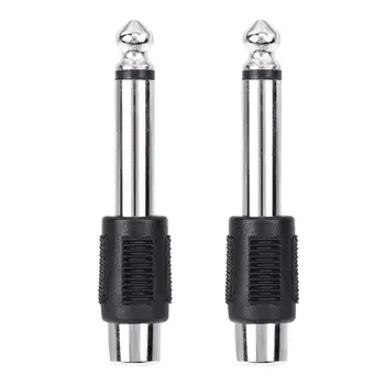 

4pcs RCA/AV Female to 6.35mm 1/4 Inch Male Mono Audio Adapters Connecters