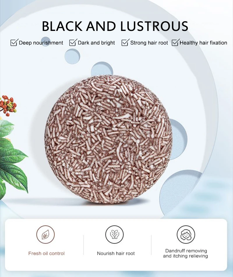 YILS Soap Hair Darkening Shampoo Bar 100% Natural Organic Conditioner and Repair black hair shampoo Polygonum multiflorum Soap YILS Soap Hair Darkening Shampoo Bar 100% Natural Organic Conditioner and Repair black hair shampoo Polygonum multiflorum Soap