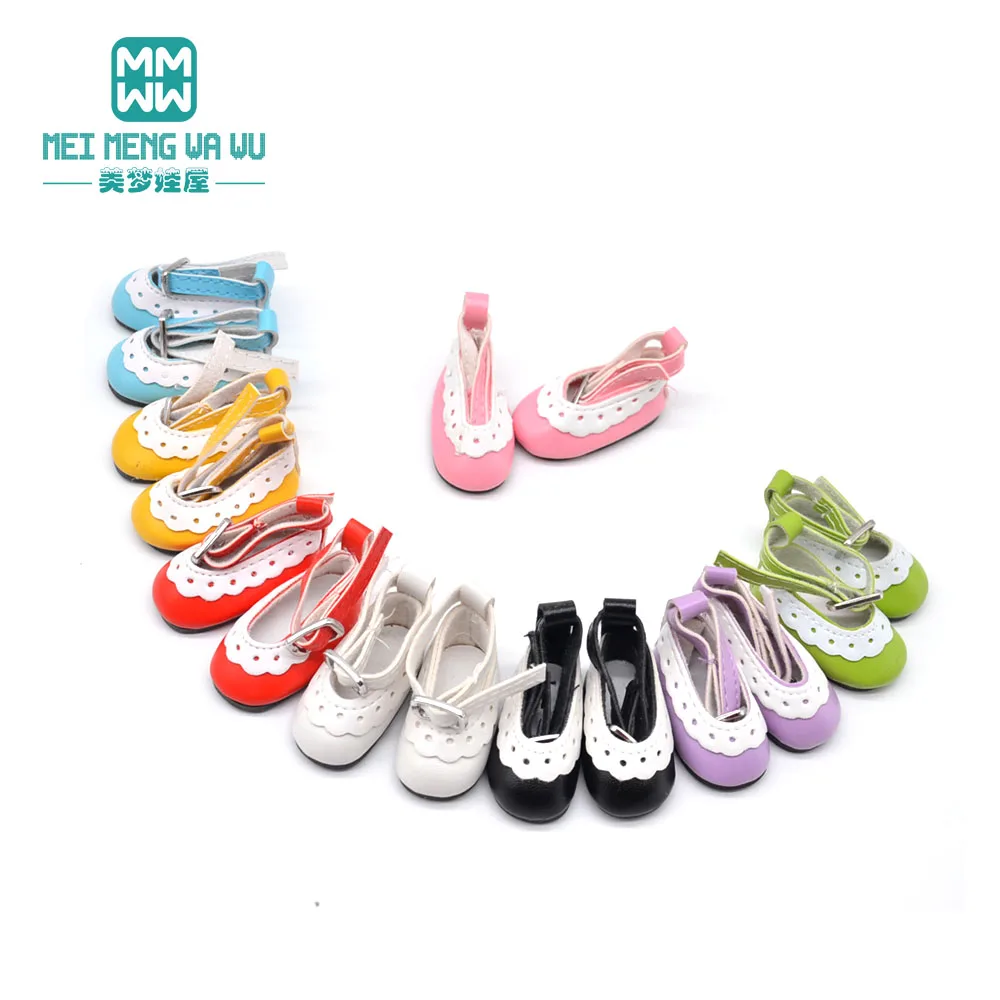 4,5*2cm zapatos de muñeca BJD accesorios para 27-30cm 1/6 BJD YOSD MYOU muñeca de cuero de moda Zapatos