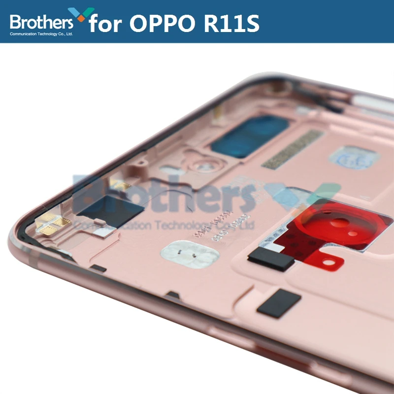 Корпус батареи для OPPO R11S Батарейная дверь с объективом камеры стекло для OPPO R11S задняя крышка корпус запасной Топ