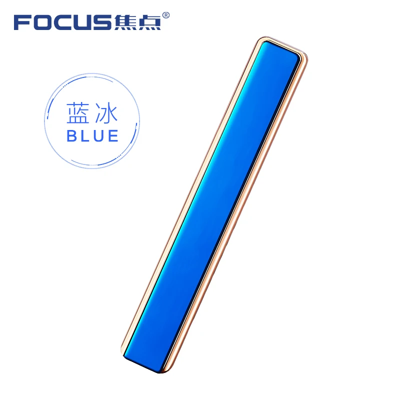 blue Ew тонкая Портативная usb перезаряжаемая зажигалка с ветрозащитной Беспламенной зажигалкой высокого напряжения трансформатор зажигания для женщин подарок - Цвет: blue
