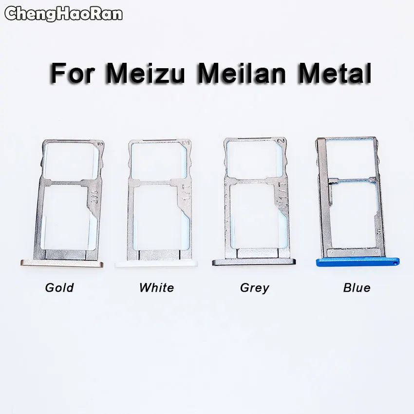 ChengHaoRan слот для sim-карты держатель для Meizu Meilan Max металлический слот для карт Micro SD лоток Разъем заменитель адаптера