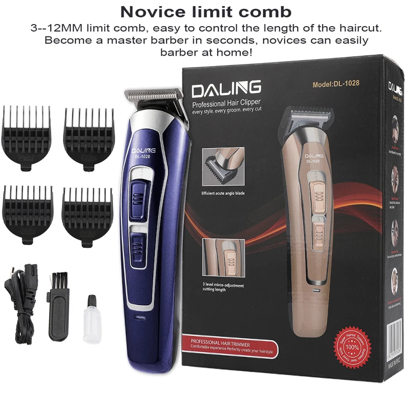 

Electric Hair Clipper Rechargeable Shaver Low Noise Professional Hair Trimmer Cordless Men's Hair Cutting Machine Beard trimme