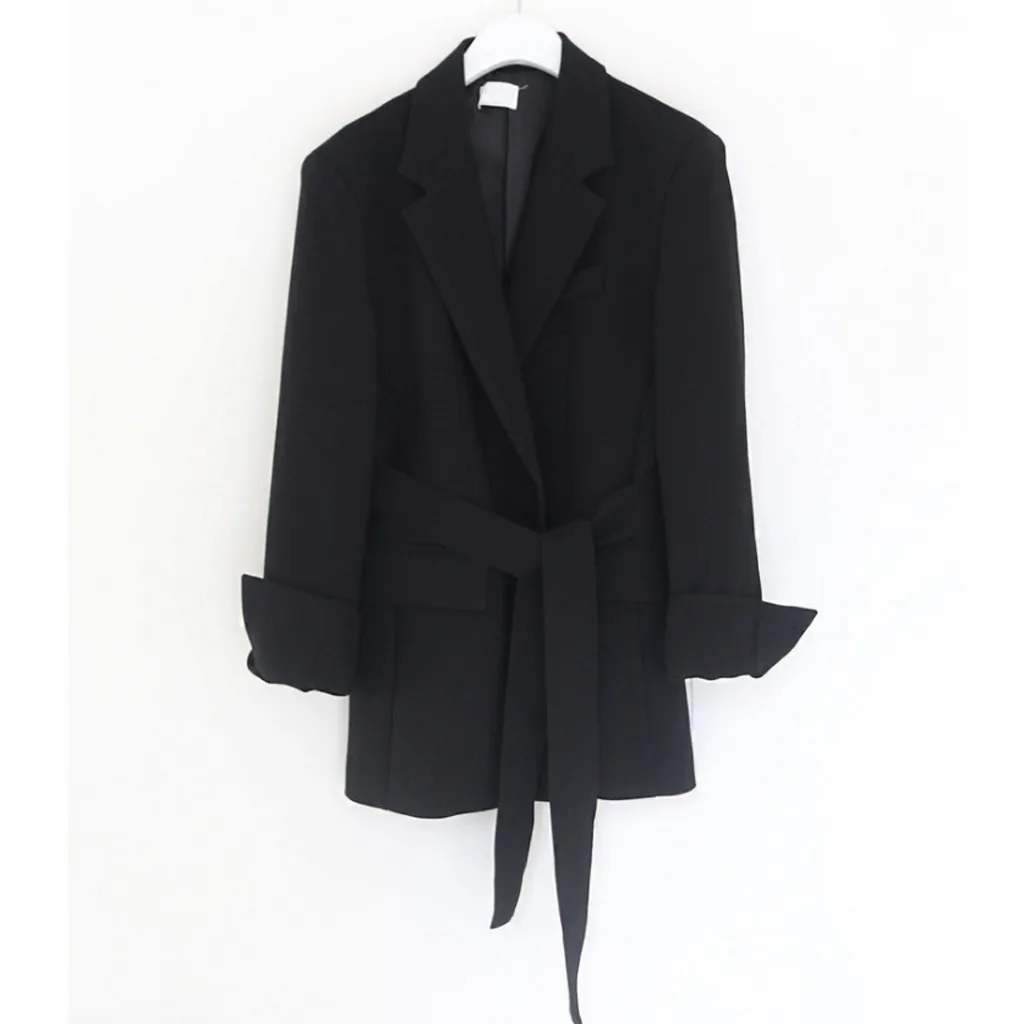 Женское шерстяное пальто, зимний Тренч, модное шерстяное длинное пальто, Женское шерстяное элегантное облегающее пальто с поясом размера плюс# J30