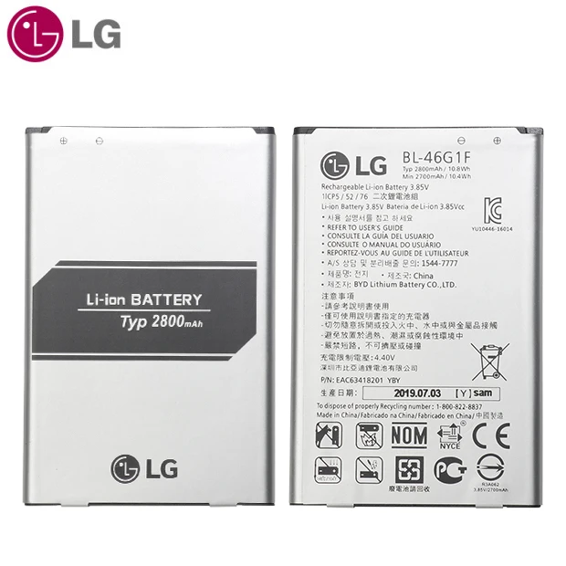 Сменный аккумулятор lg для телефона BL-46G1F 2800 мАч для lg версия K10 Оригинальные аккумуляторы для телефонов