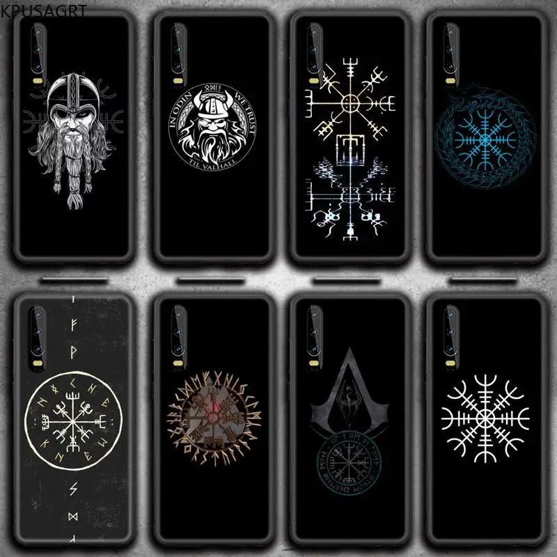 Чехол для телефона Viking Vegvisir Odin Nordi Huawei P20 P30 P40 lite E Pro Mate 30 20 P Smart 2020 P10 | Мобильные