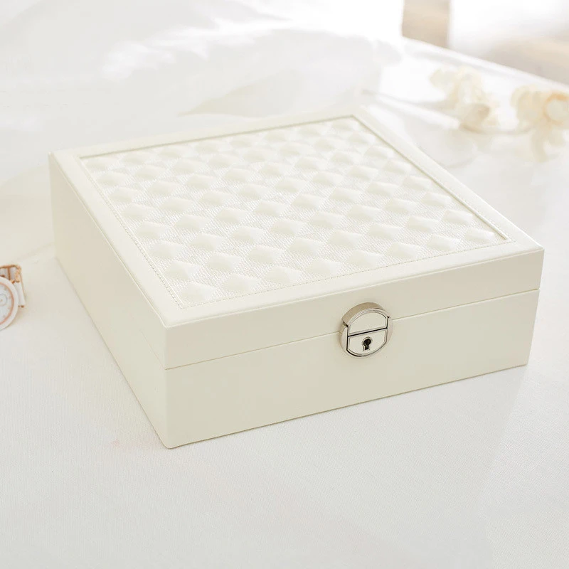 Jewelry Packaging Box Casket Box For Jewelry Exquisite Makeup Case Jewelry Organizer Container Boxes Graduation Birthday Gift