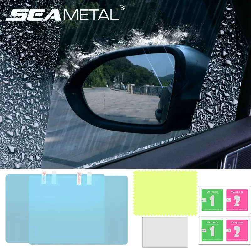 Details about   2 Pcs Car Side Window Film HD Anti-Fog Nano Coating Mirror Protective Film S5W9 
