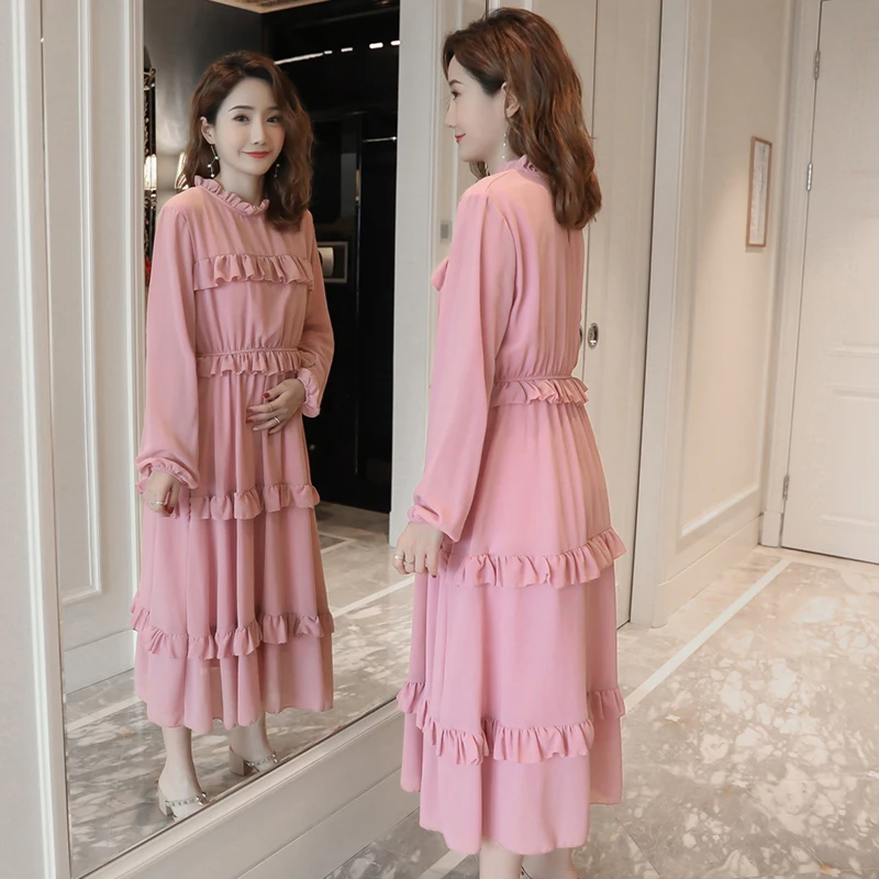 chiffon nursing dress