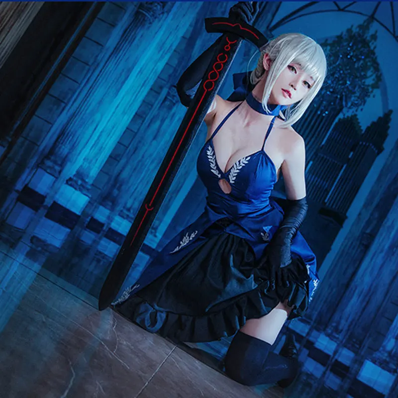 Fate Grand Order Altria Alter сабля для косплея Salter Cos FGO Dark King of Костюм Рыцаря |