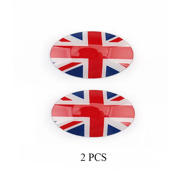 2pcs Union Jack ABS Car Gear Head Shift Knob Panel Cover Case Sticker For Mini Cooper F54 F55 F56 F60 Countryman Car styling M-2