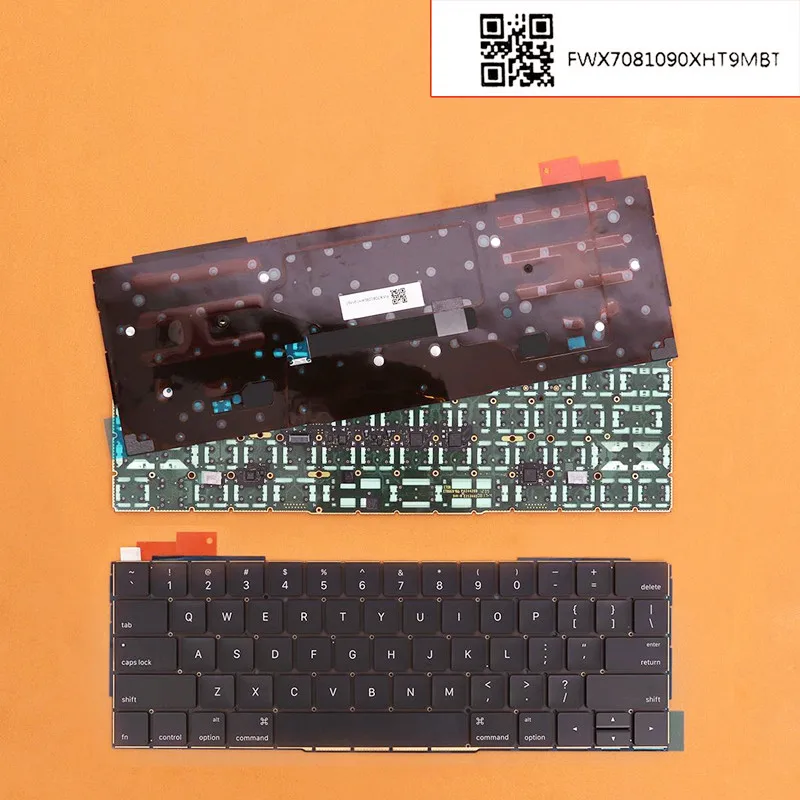 Клавиатура США для Apple MacBook Pro 13," A1706 Black(с подсветкой платы