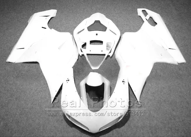 Мотоцикл комплект обтекателей для поездок на мотоцикле Ducati 848 1098 07 08 09 10 11 белые обтекатели комплект 848 1098 2007-2011 YY02
