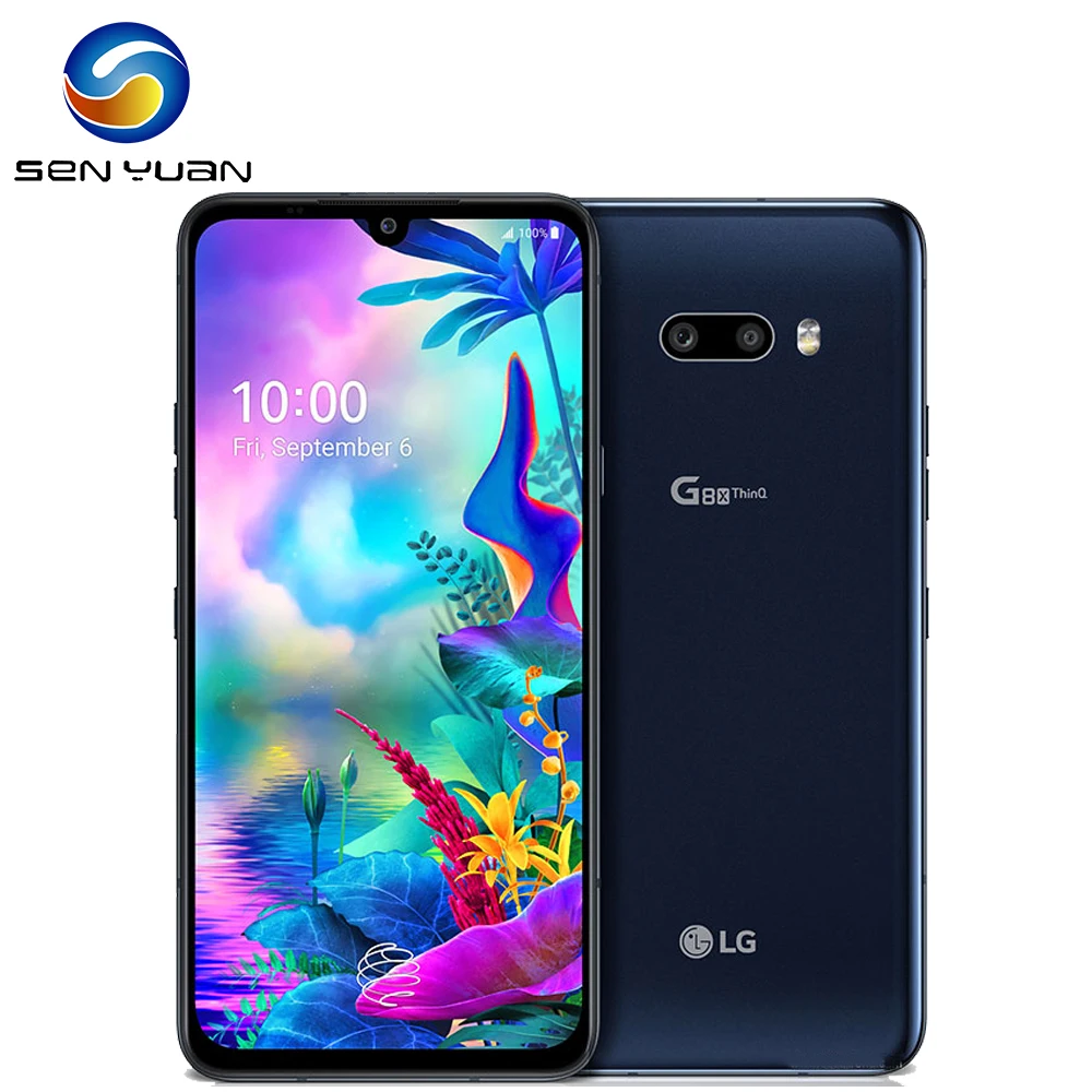 LG-teléfono inteligente G8X ThinQ G850UM, 128G, Original, libre, LTE, Android, ocho núcleos, 6,4 pulgadas, 6GB, 32MP y 12MP, reconocimiento de huella dactilar, NFC