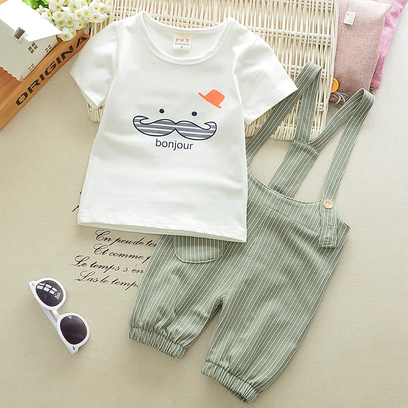 baby clothes mini set Baby  2020 New Summer Baby Boy's and Girls' Cotton 100% Short-sleeved Sets Cartoon Kids Suit Kids 2PCS  0-2Years Children's Wear baby girl cotton clothing set