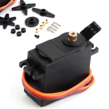 

New 360 Degree High Torque Metal Gear RC Servo Motor Set For Boat Helicopter Car Kit Drop Shipping