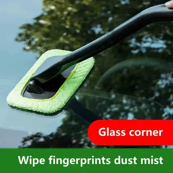

Multifunction Long Handle Car Wash Brush Fiber Cotton Microfiber Wiper Glass Tools Cleaner Cleaning Windshield Window Autom N8X7