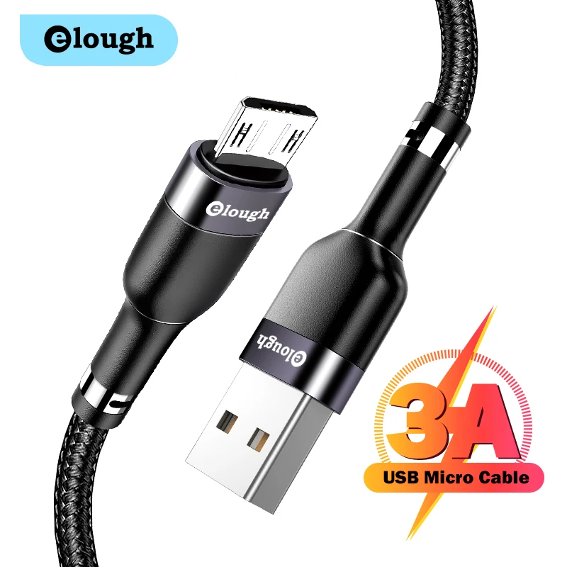 Elough Micro USB Cable Fast Charging Wire Cord for Samsung Xiaomi Redmi Android Smartphone Phone Charger Data 1m 2m 3m | Мобильные