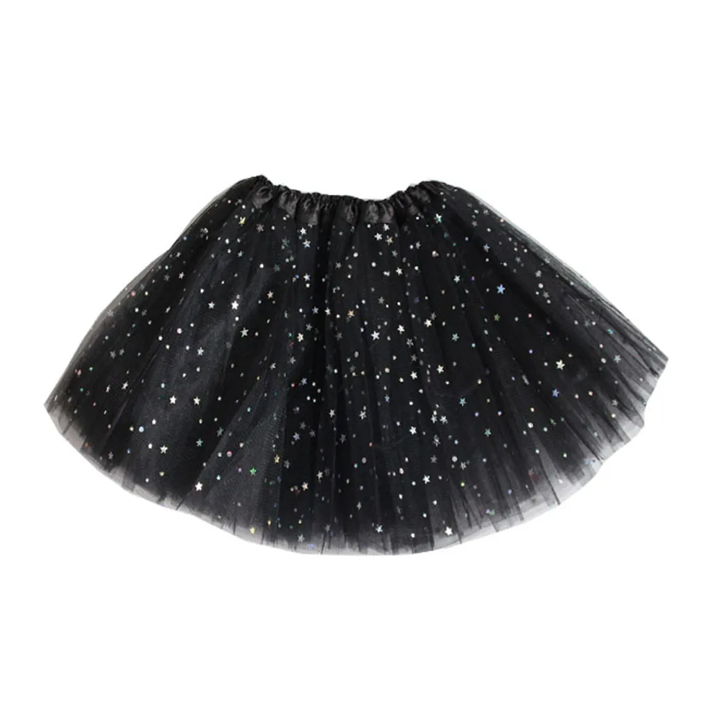 2020 Baby girls fluffy petti skirts tutu Girls Polka Dot Star Sequin Mesh Tutu Skirt Puff Tutu Ballet Girl Skirt