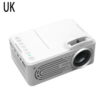 

White 814 Portable Projector High Definition 1080P HDMI Projector Multi Interface Home Theater Video Projector