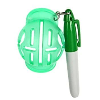 

Sports Golf Ball Line Drawing Mark Alignment Tool with Pen Golf Ball Player Green