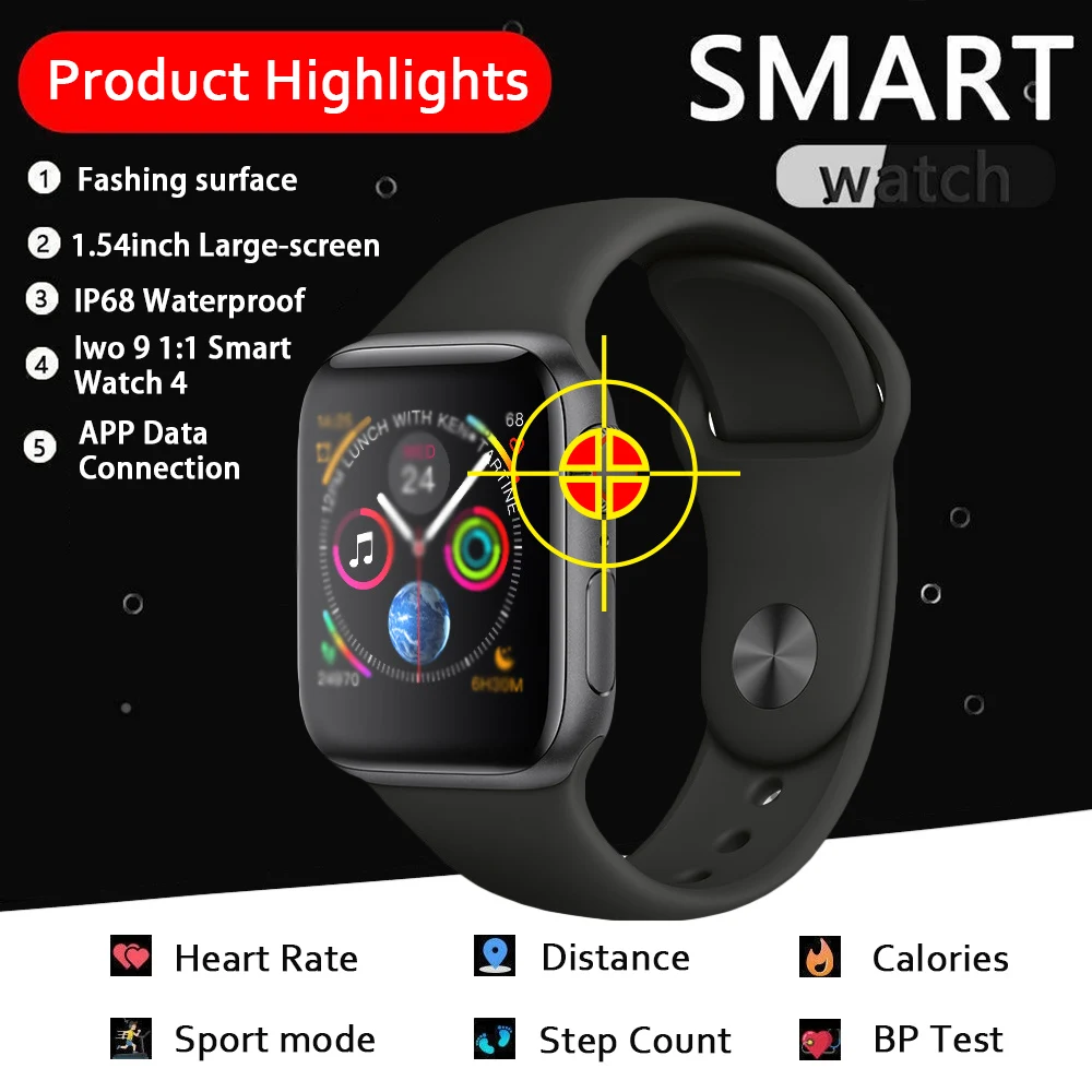 

SKHO Iwo 8 Plus/ecg Ppg Smart Watch Men Heart Rate Iwo 9 Smartwatch Iwo 8 /iwo 10 Smart Watch for Women/men 2019 for Apple IOS
