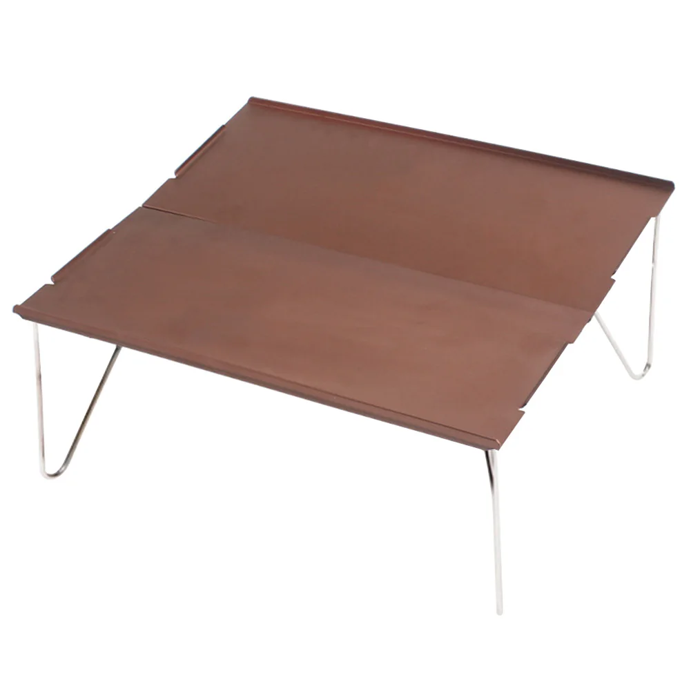 Мини алюминиевая пластина портативный легкий открытый стол складной стол для пикника кемпинг мебель один прочный барбекю Пешие прогулки