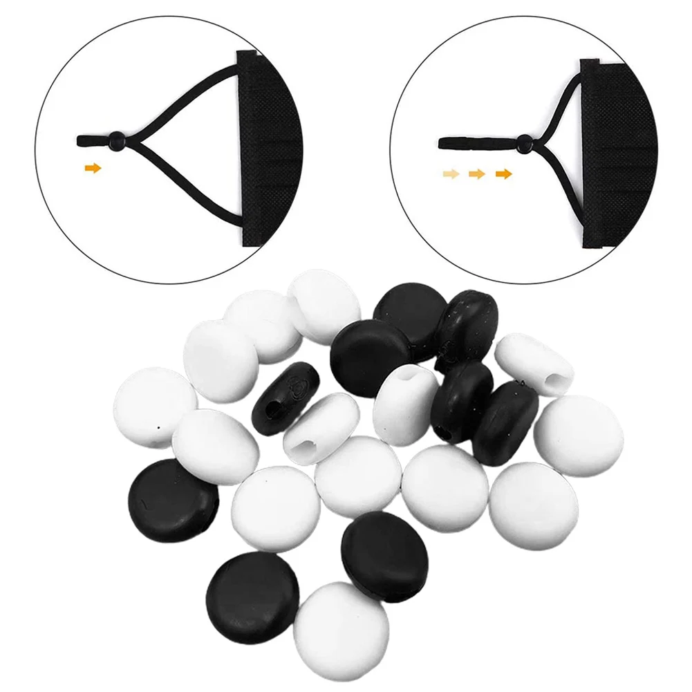 200 шт. круглый шнур фиксаторы для шнурка покрытие лица ушной крючок эластичная